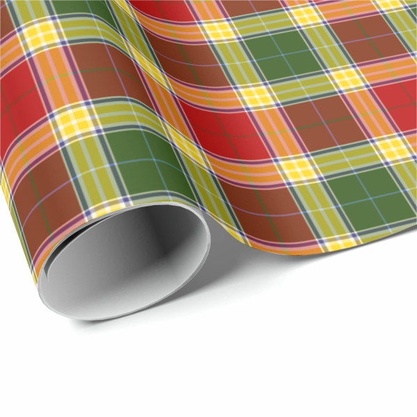 Gibbs tartan wrapping paper