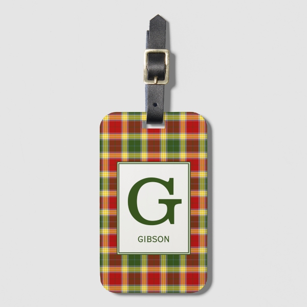 Clan Gibbs Tartan Bag Tag