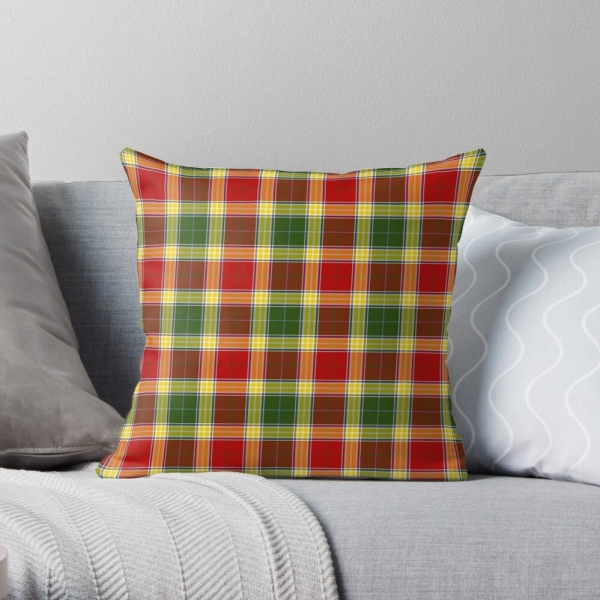 Gibbs tartan throw pillow