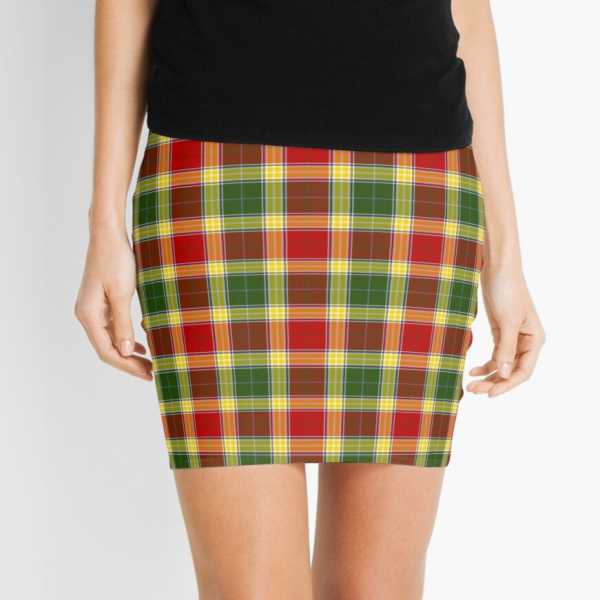 Gibbs tartan mini skirt