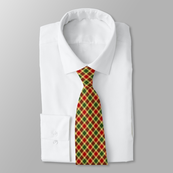 Gibbs tartan necktie