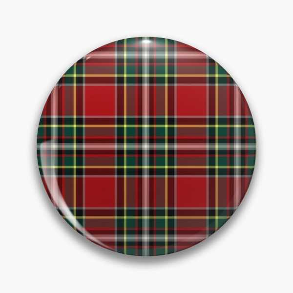 Gillespie tartan pinback button