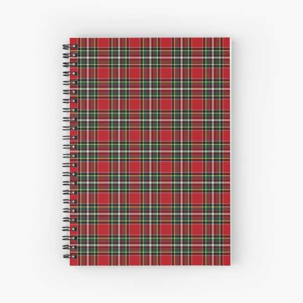 Gillespie tartan spiral notebook