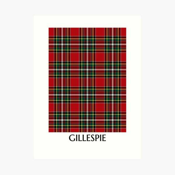 Gillespie tartan art print