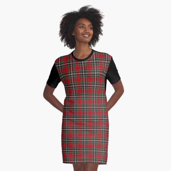 Gillespie tartan tee shirt dress