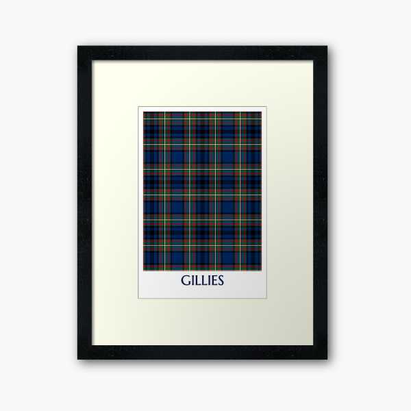 Gillies tartan framed print
