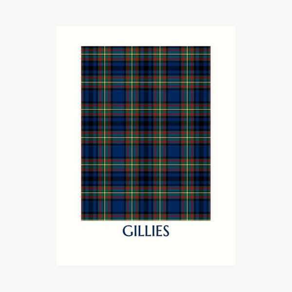 Gillies tartan art print