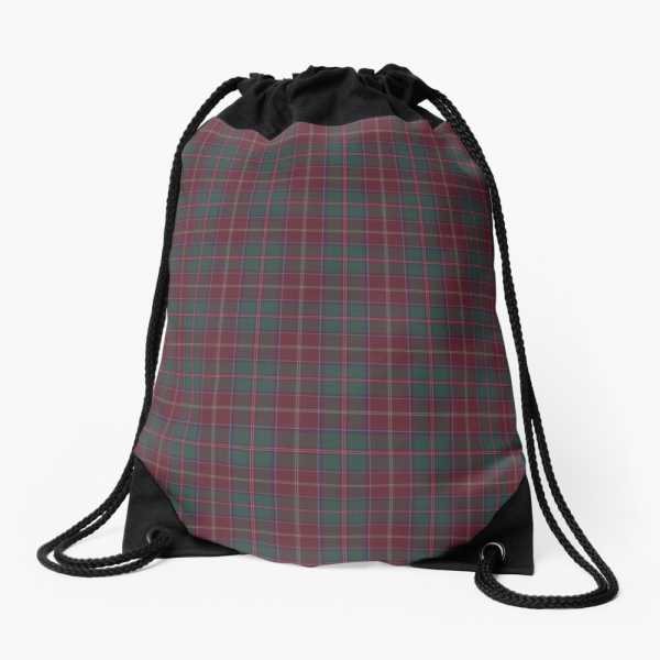 Glen Coe District tartan drawstring bag