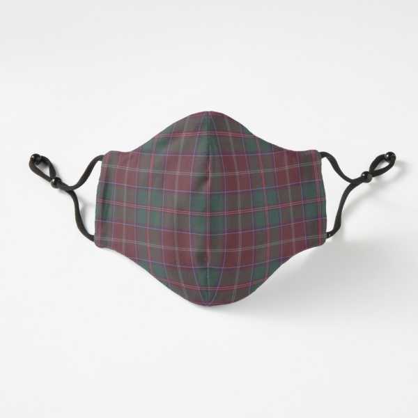 Glen Coe District tartan fitted face mask