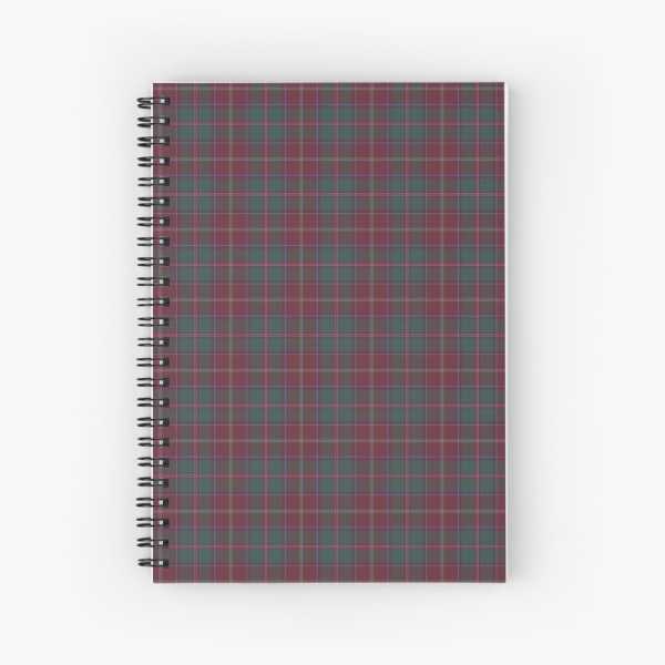Glen Coe District tartan spiral notebook