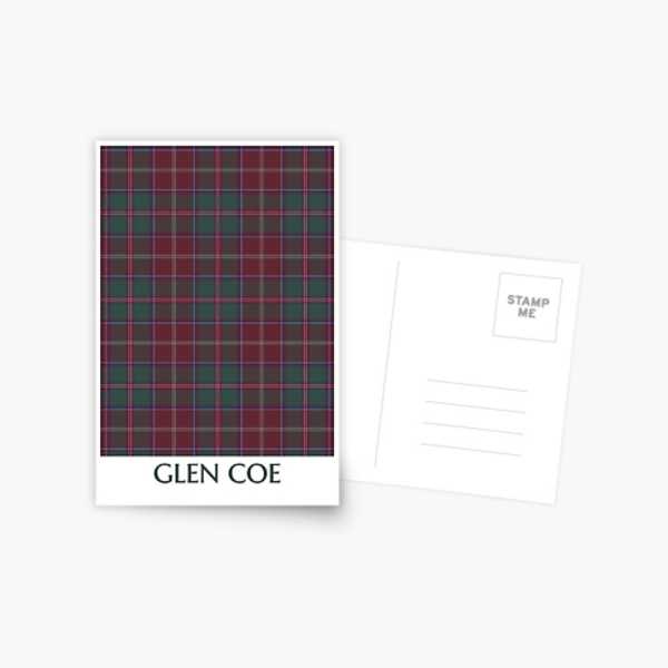 Glen Coe District tartan postcard