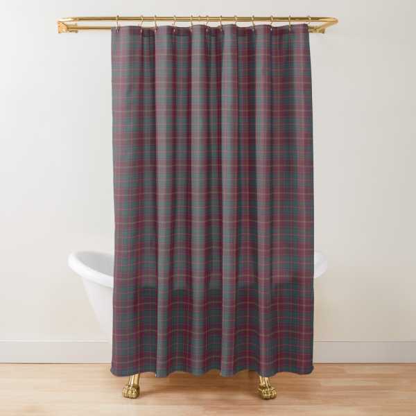 Glen Coe District tartan shower curtain