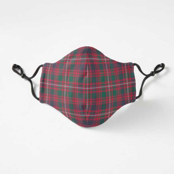 Glen Orchy District tartan fitted face mask