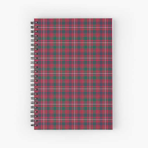 Glen Orchy District tartan spiral notebook
