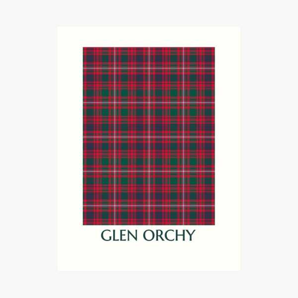 Glen Orchy District tartan art print