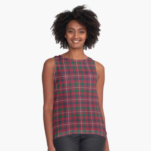 Glen Orchy District tartan sleeveless top