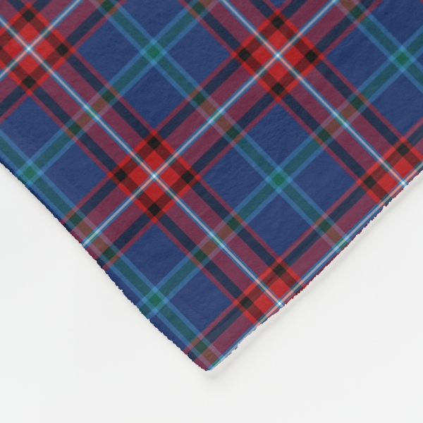 Glenn tartan fleece blanket