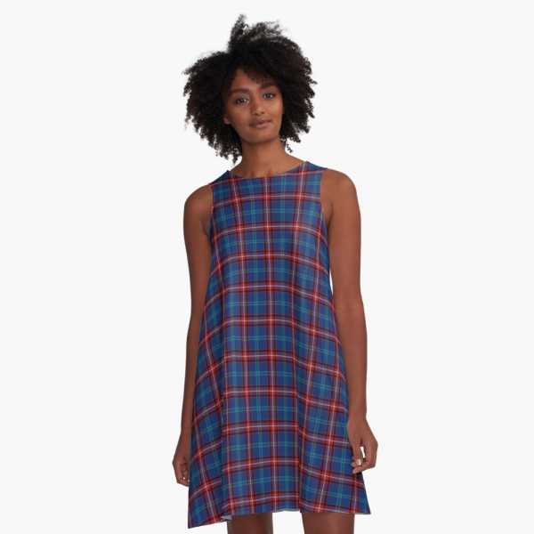 Glenn tartan a-line dress