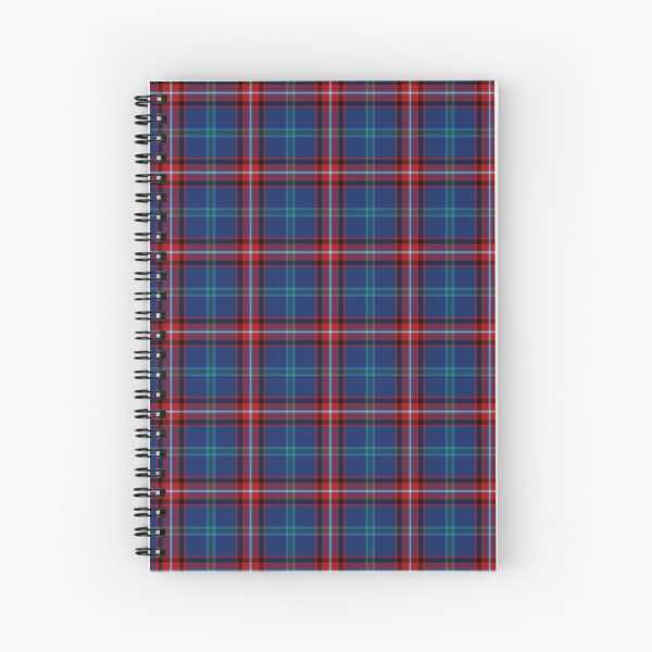 Glenn tartan spiral notebook