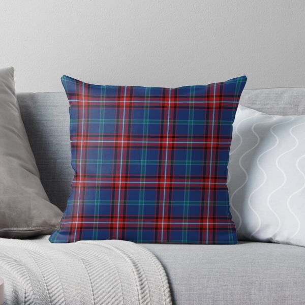 Glenn tartan throw pillow