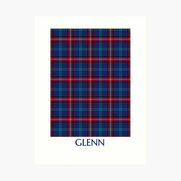 Glenn tartan art print