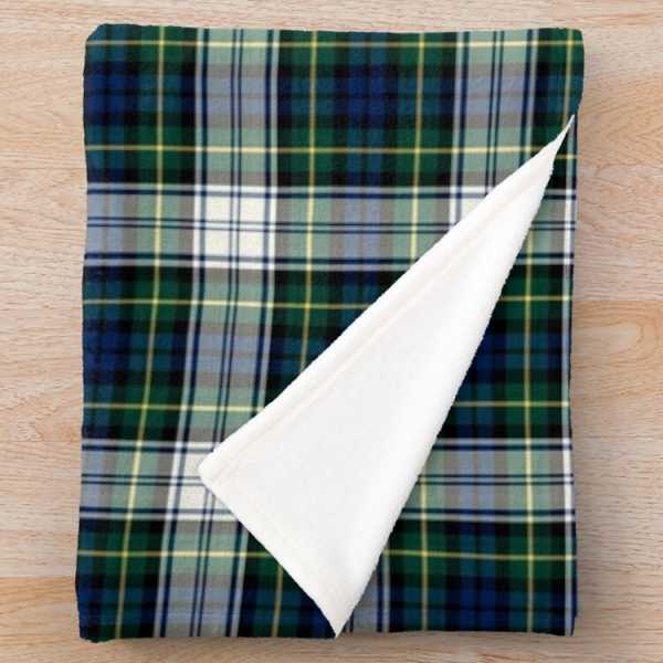 Gordon Dress tartan fleece throw blanket