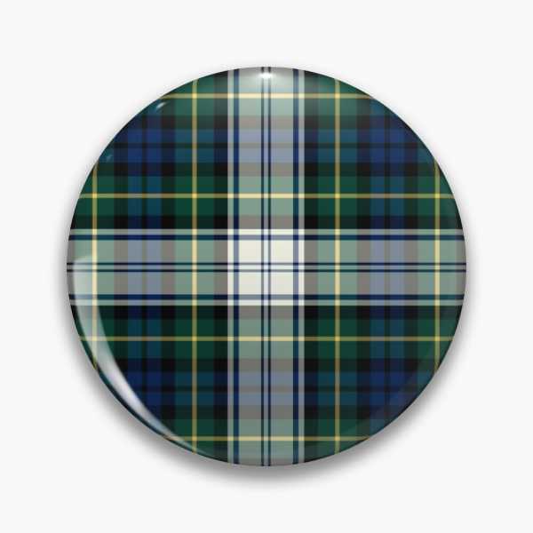 Gordon Dress tartan pinback button