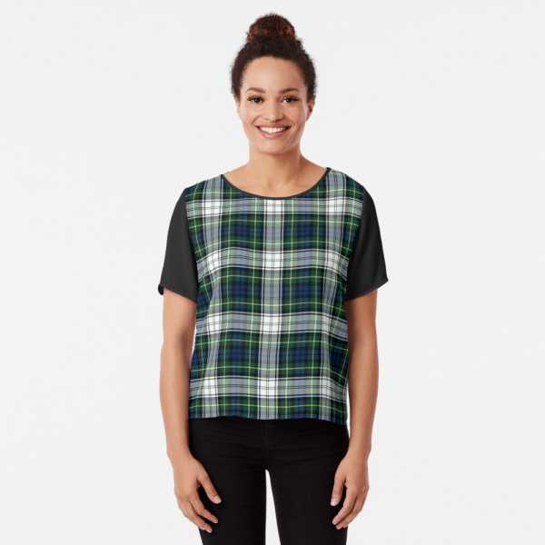 Gordon Dress tartan chiffon top