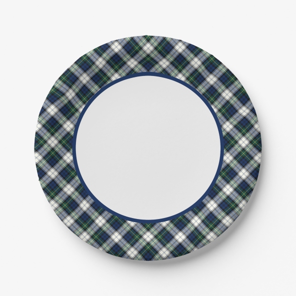 Clan Gordon Dress Tartan Paper Plates