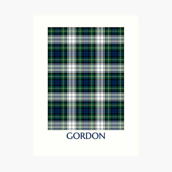 Gordon Dress tartan art print