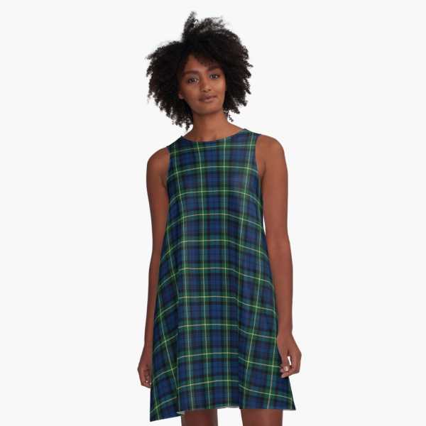 Gordon tartan a-line dress