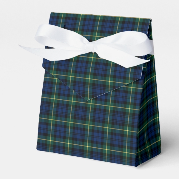 Gordon tartan favor box