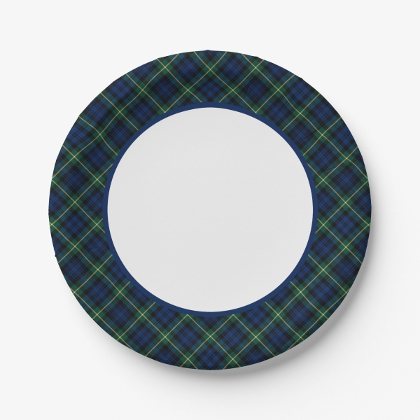 Clan Gordon Tartan Paper Plates