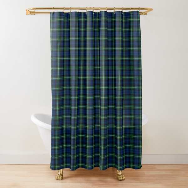 Gordon tartan shower curtain
