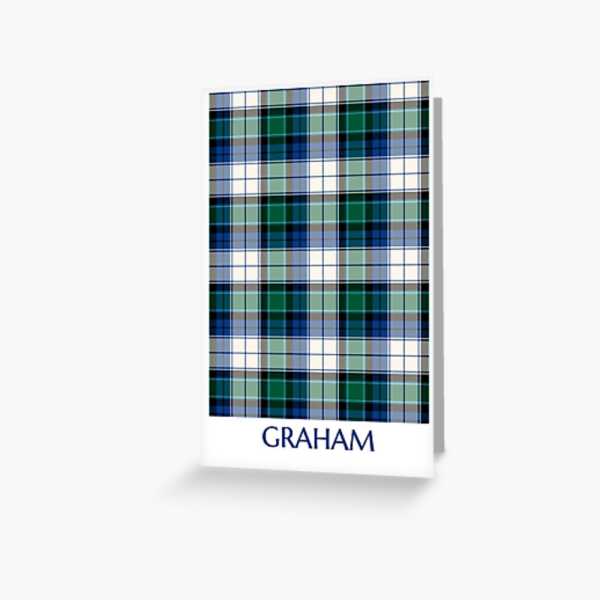 Graham Dress tartan greeting card