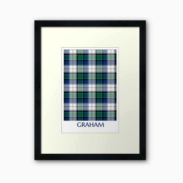 Clan Graham Dress Tartan Framed Print