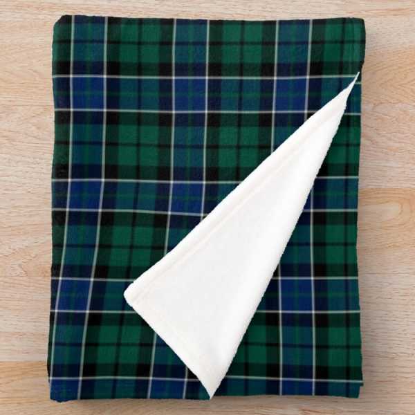 Graham tartan fleece throw blanket