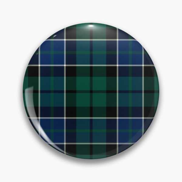 Graham tartan pinback button