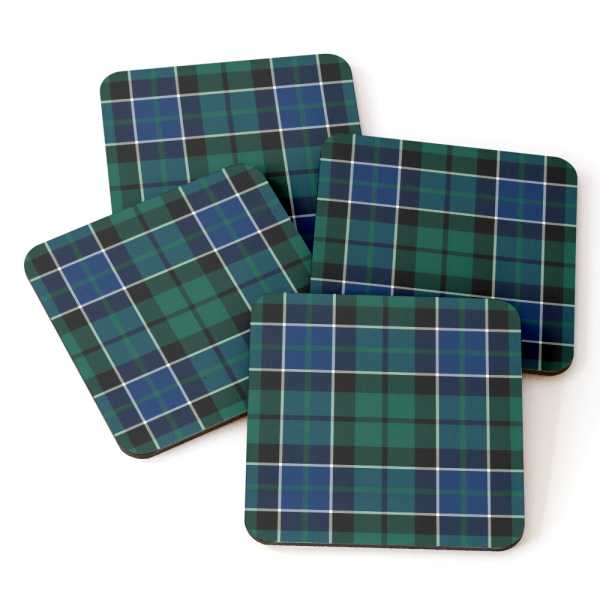 Graham tartan beverage coasters