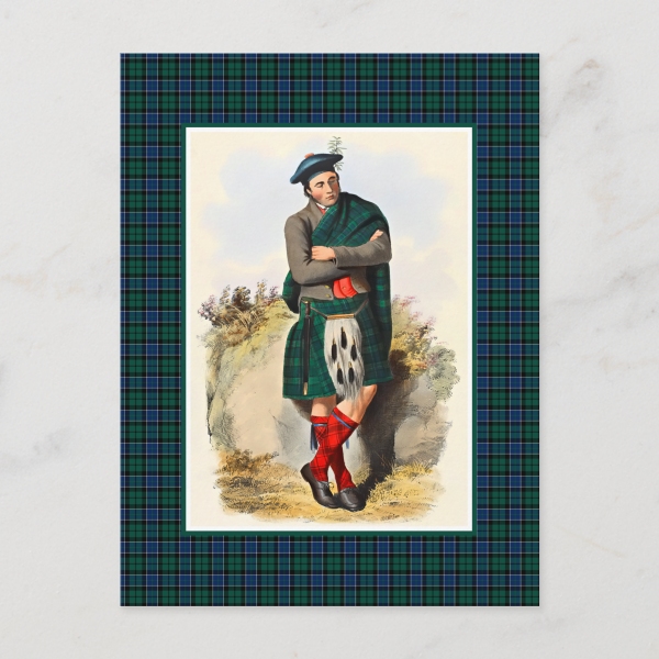 Graham tartan postcard