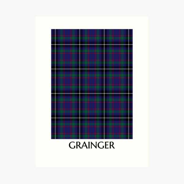 Grainger tartan art print