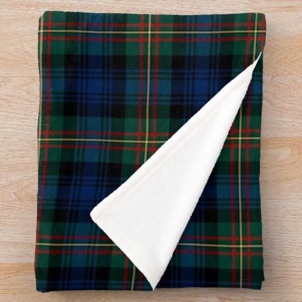 Grant Hunting tartan fleece throw blanket