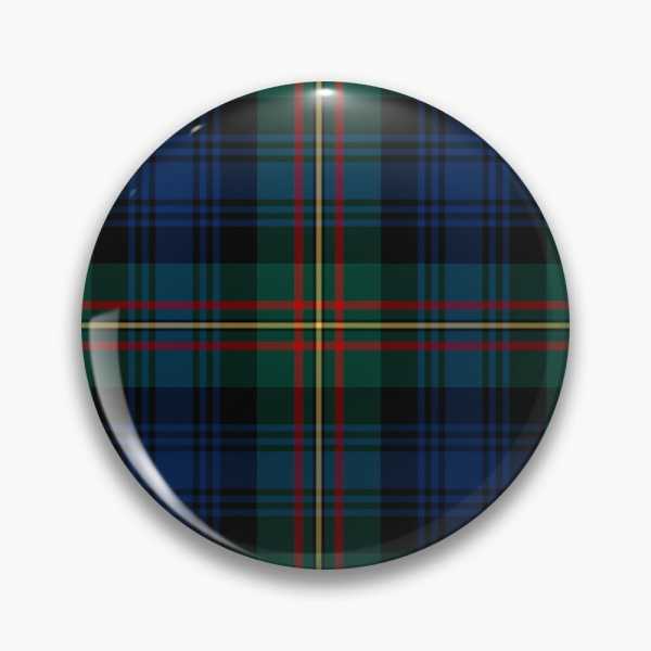 Grant Hunting tartan pinback button