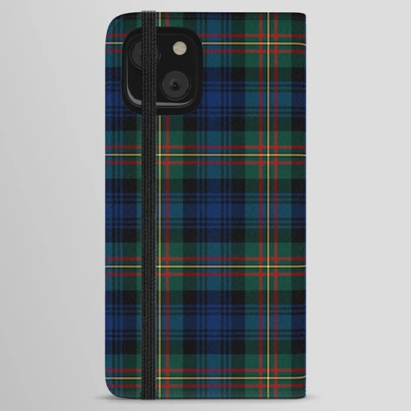 Grant Hunting tartan iPhone wallet case
