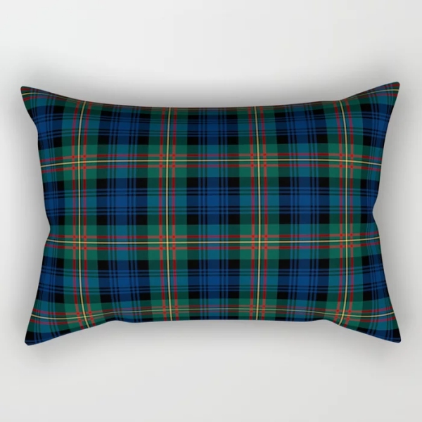 Grant Hunting tartan rectangular throw pillow