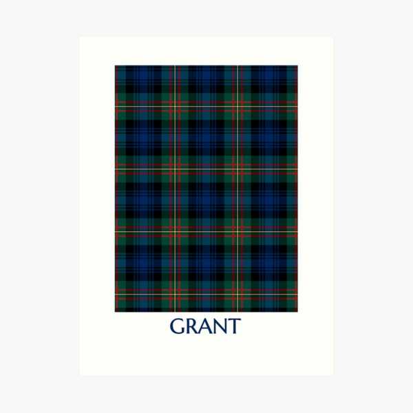 Grant Hunting tartan art print