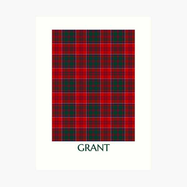 Grant tartan art print
