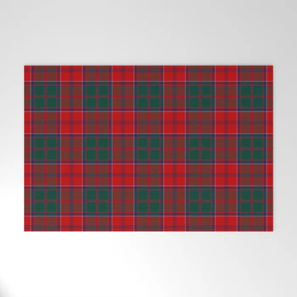 Grant tartan welcome mat