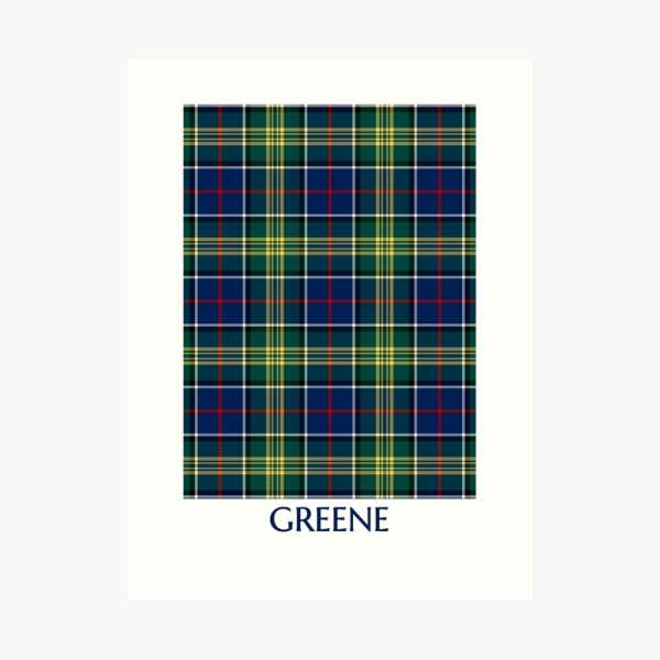 Greene tartan art print