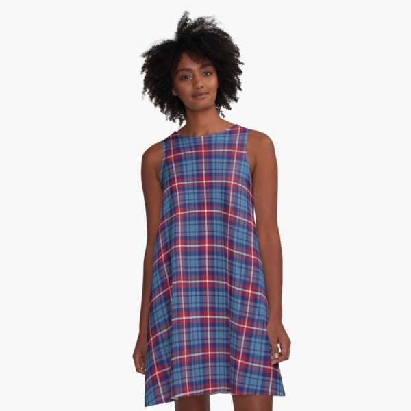 Greer tartan a-line dress